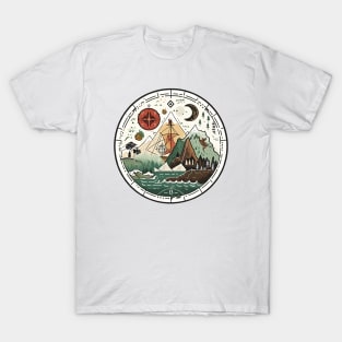 Saga of the Norse: Viking Exploration, Epic Tales, and Anime-Manga Heritage in Vinland Saga Art T-Shirt